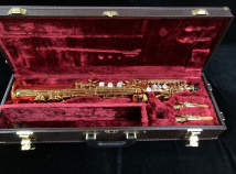 Beautiful Yamaha YSS-675 Gold Lacquer Soprano Saxophone, Serial # 0829